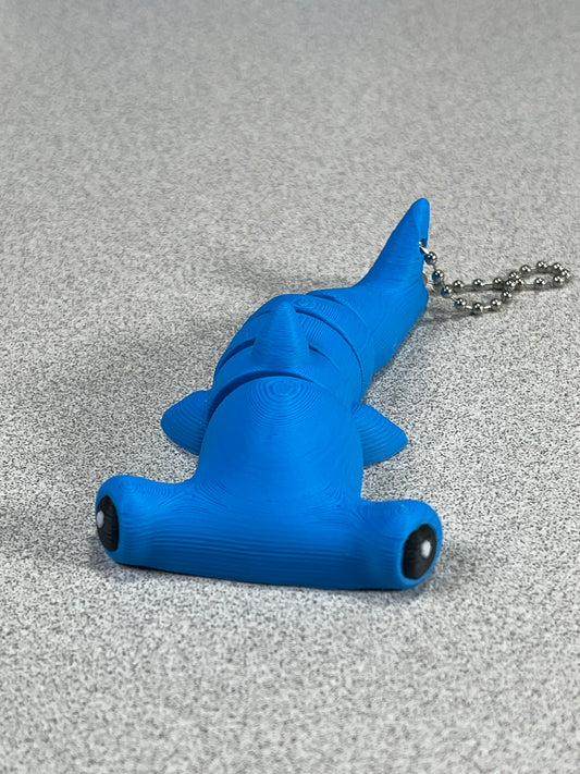Cheerful Shark Buddy Keychain