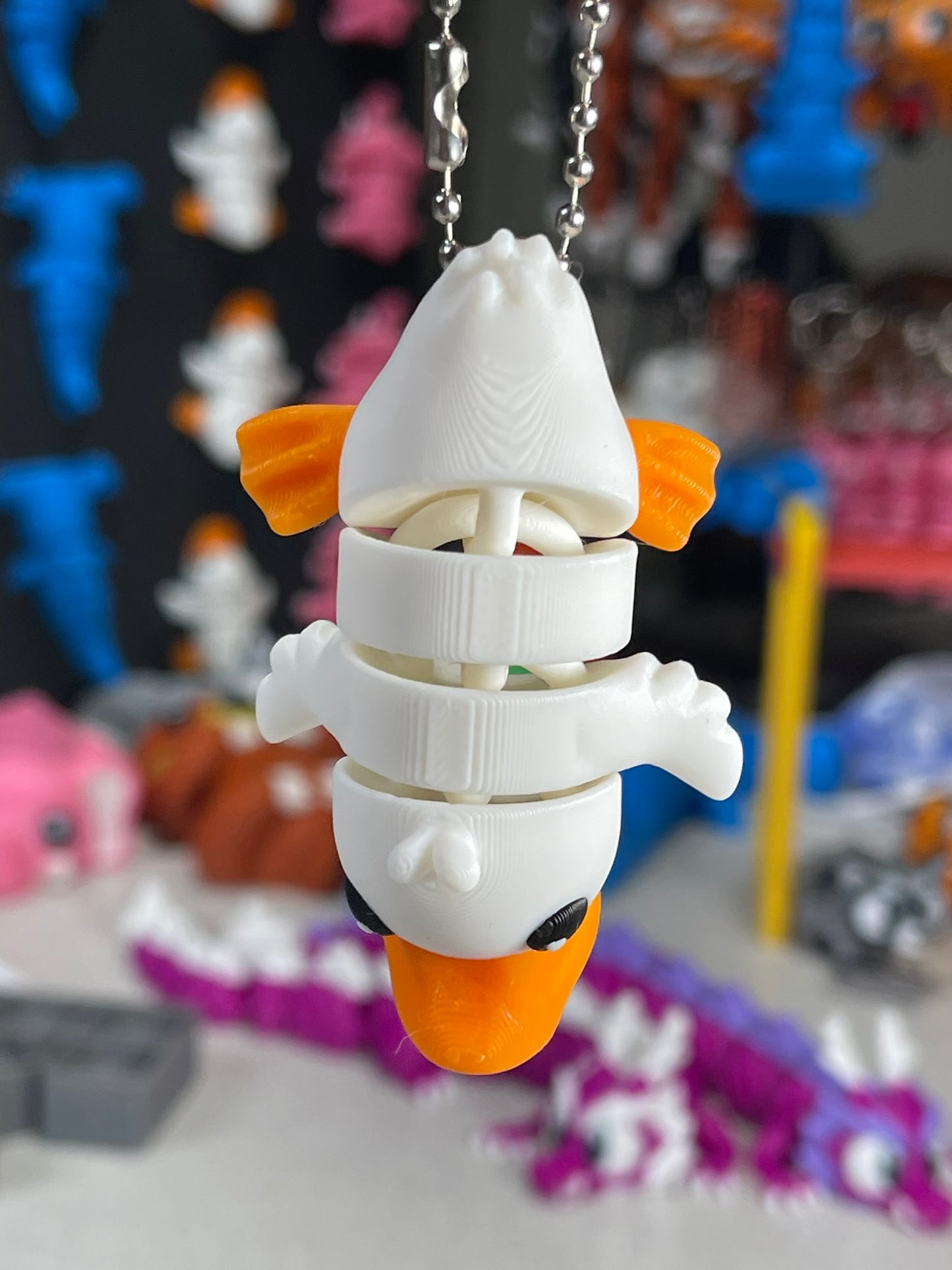 Waddles the Whimsical Duck Keychain