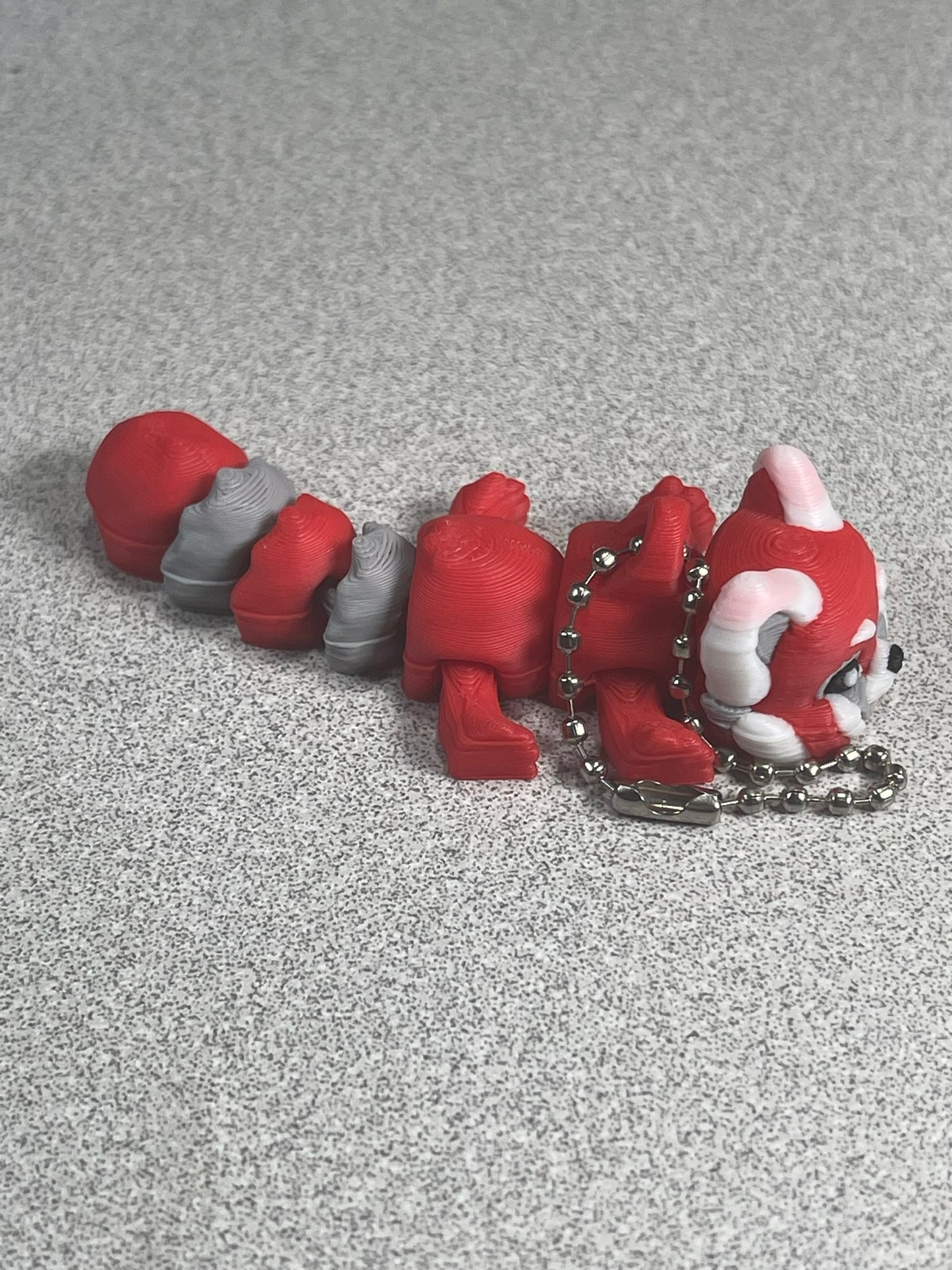 Cute Flexi Red Panda Keychain (Red Color)