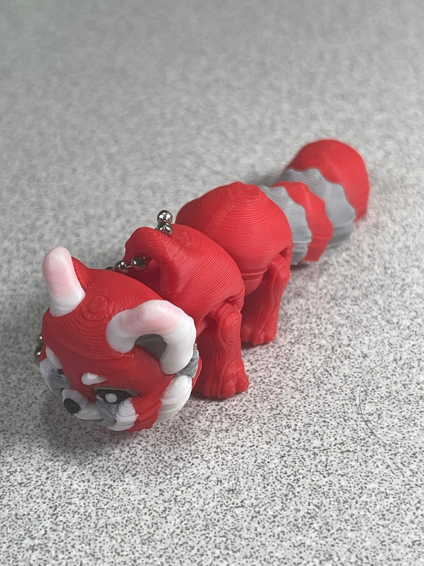 Cheery Flexi Red Panda Keychain - Your Cuddly Companion!