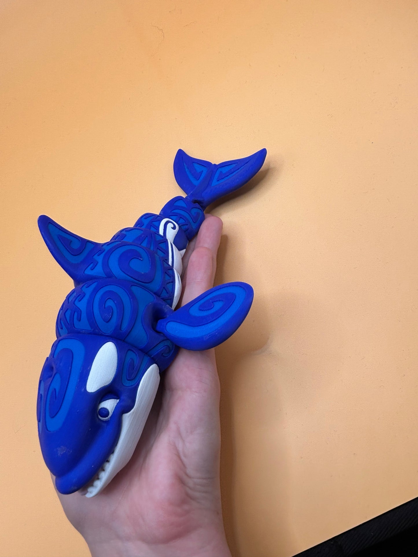 Whammy the tatted Blue Whale Fidget Figurine