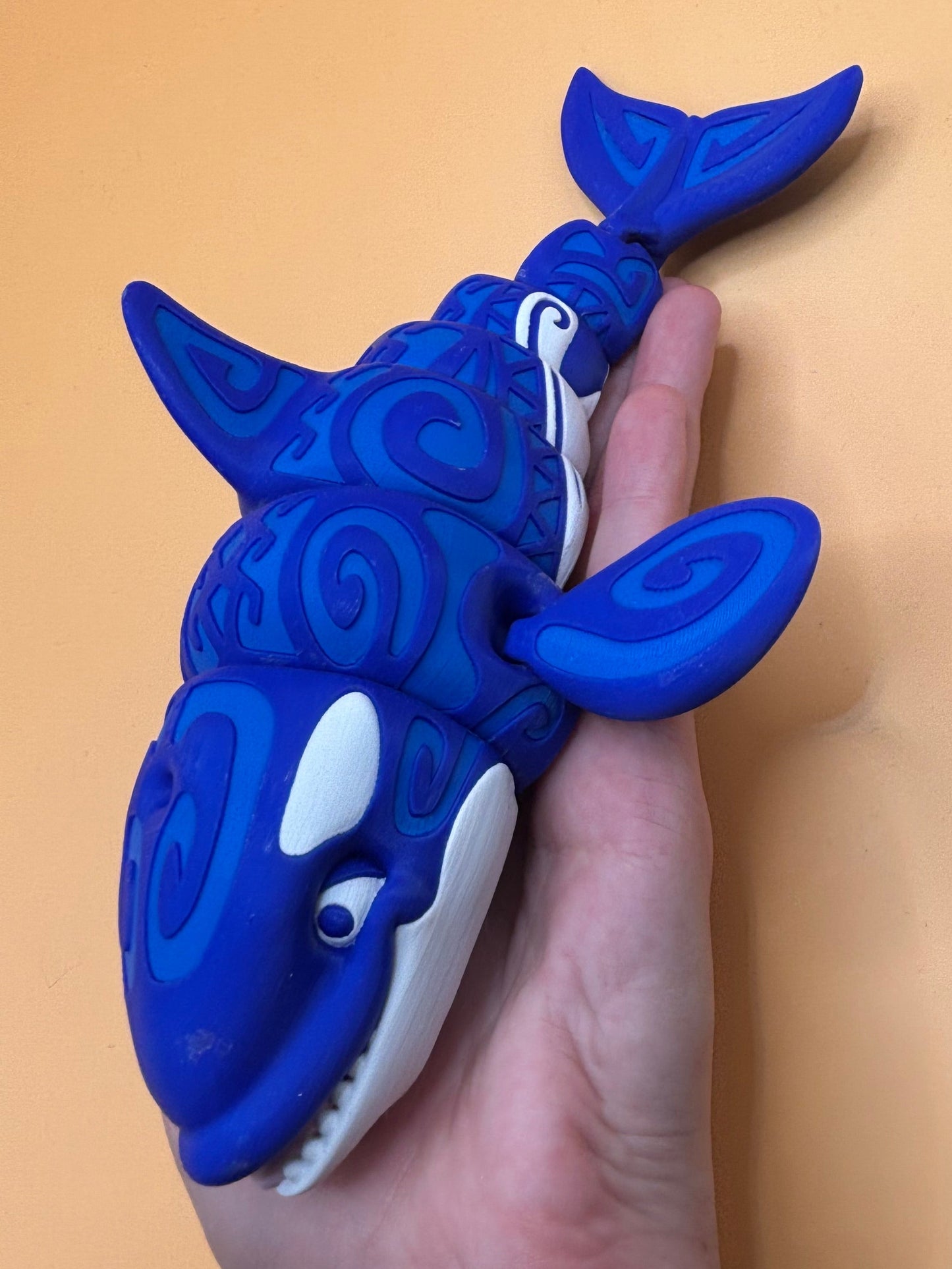 Whammy the tatted Blue Whale Fidget Figurine