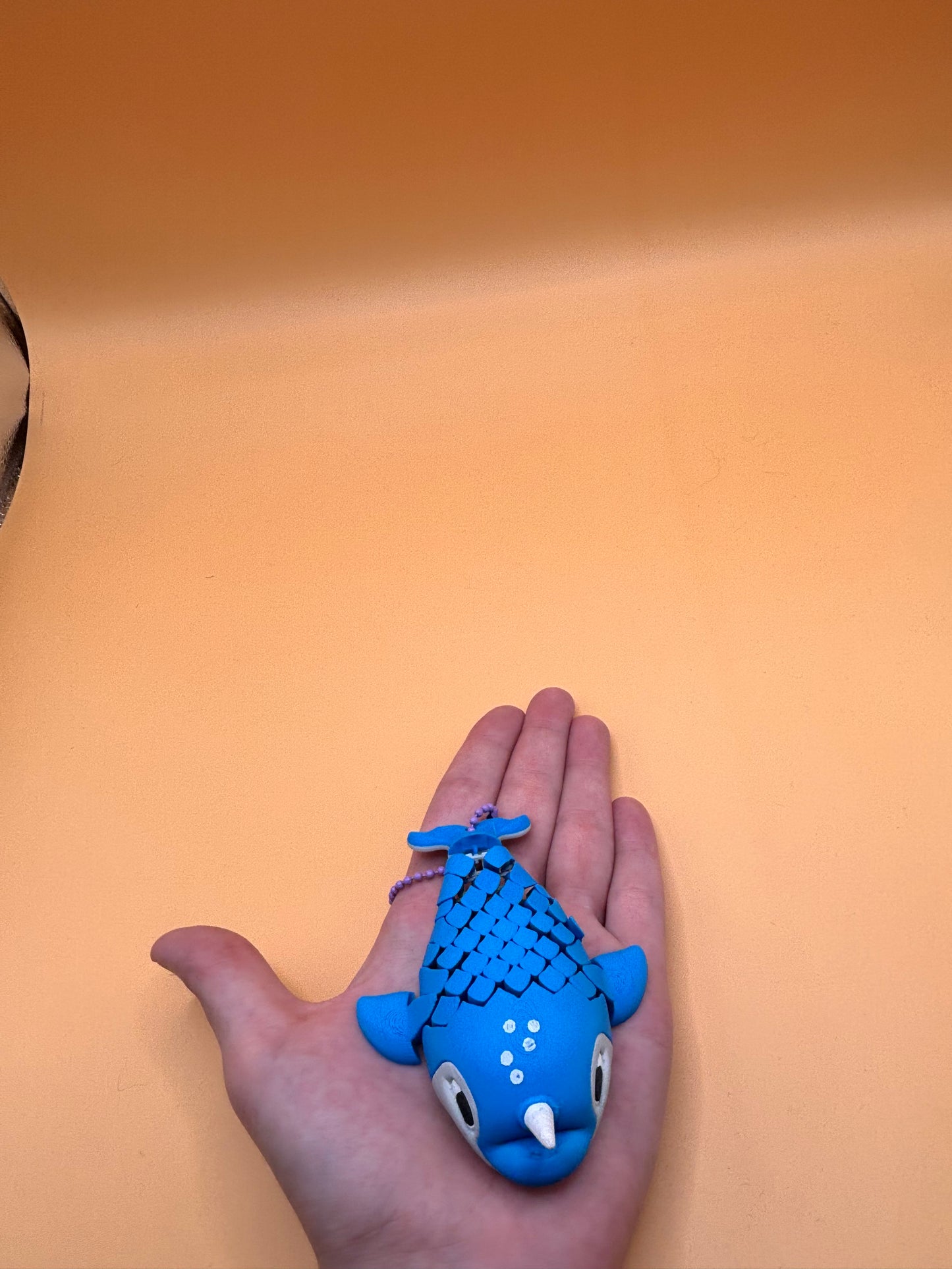 Marvin the Narwhal Keychain