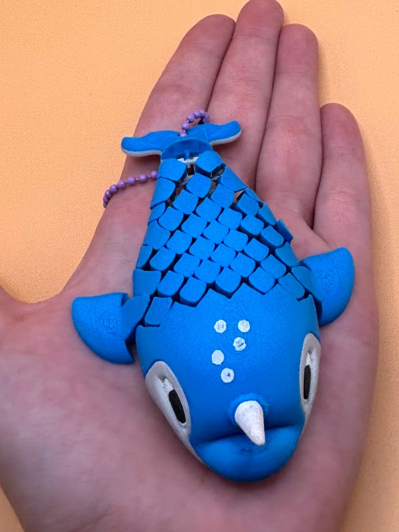 Marvin the Narwhal Keychain
