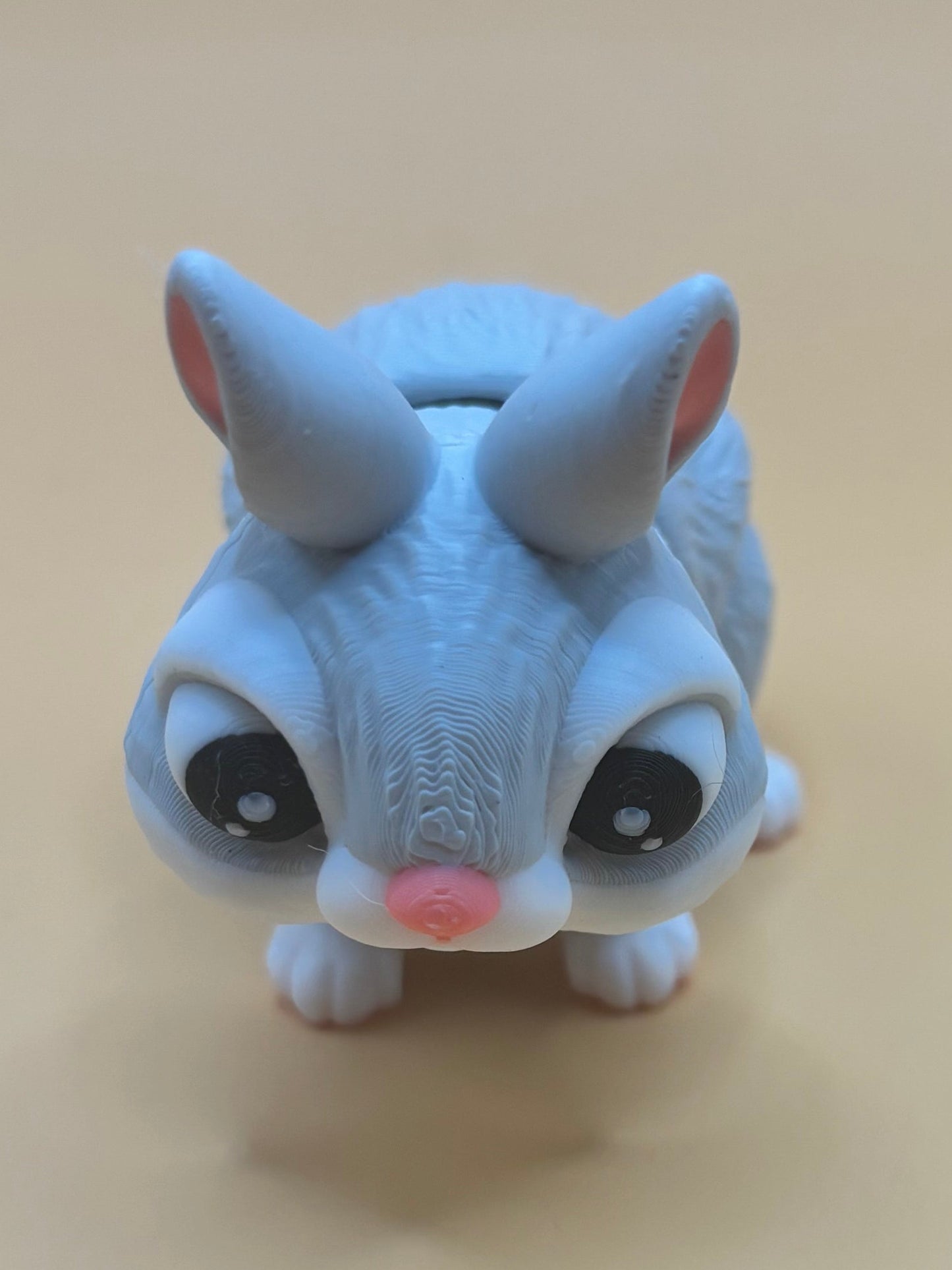Hoppingly cute mini bunny fidget figurine