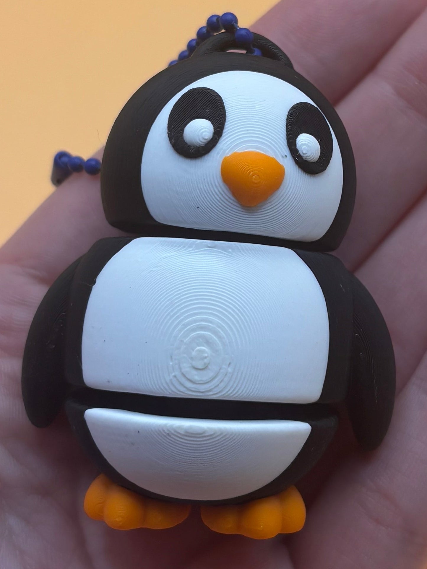 Chilling Cute Penguin Keychain