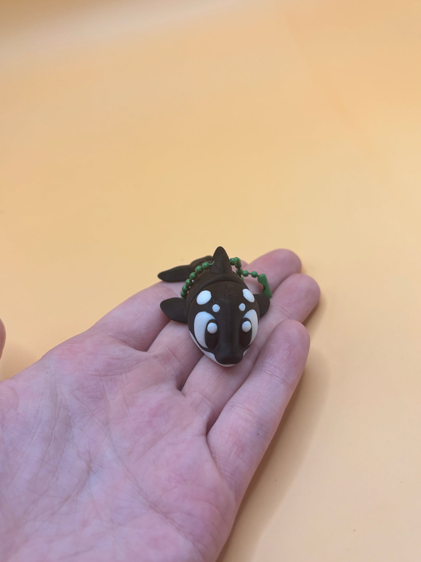 Killer Cute Killer Whale Black and white Keycahin