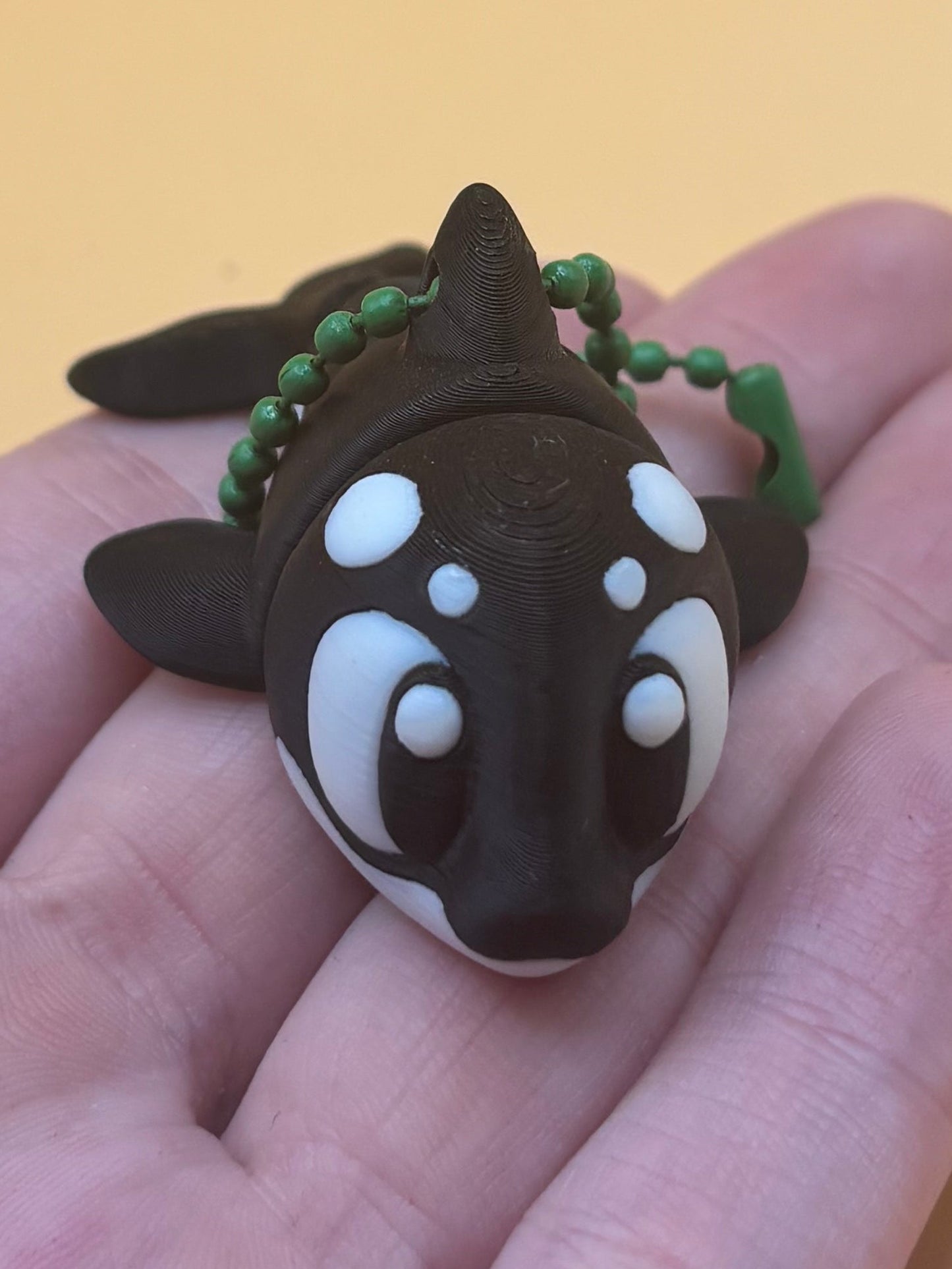 Killer Cute Killer Whale Black and white Keycahin