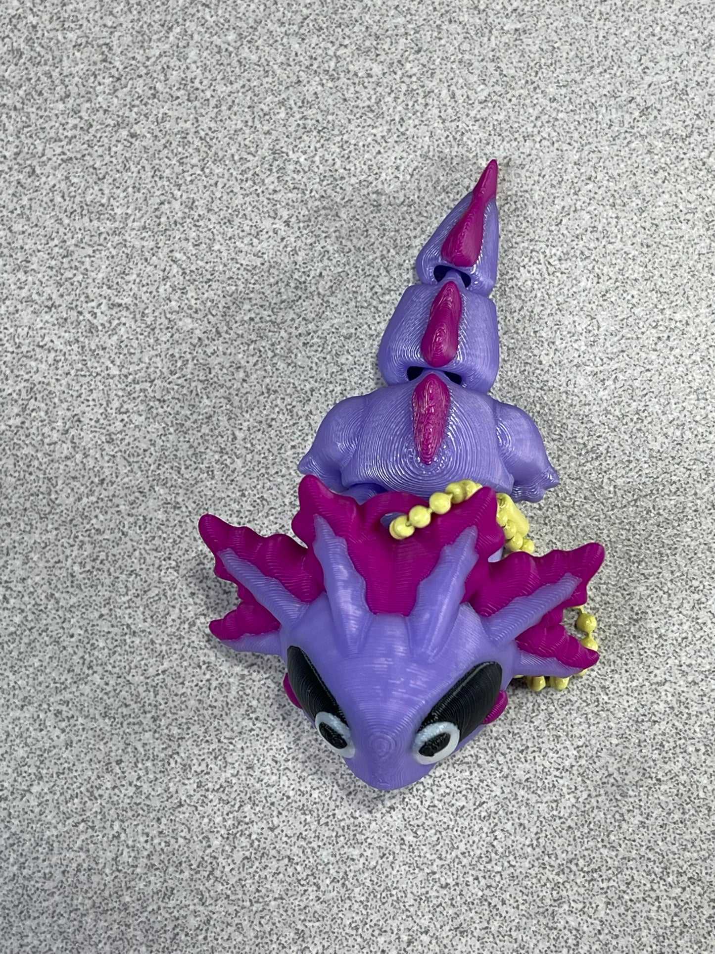Charming Purple Axolotl Buddy Keychain