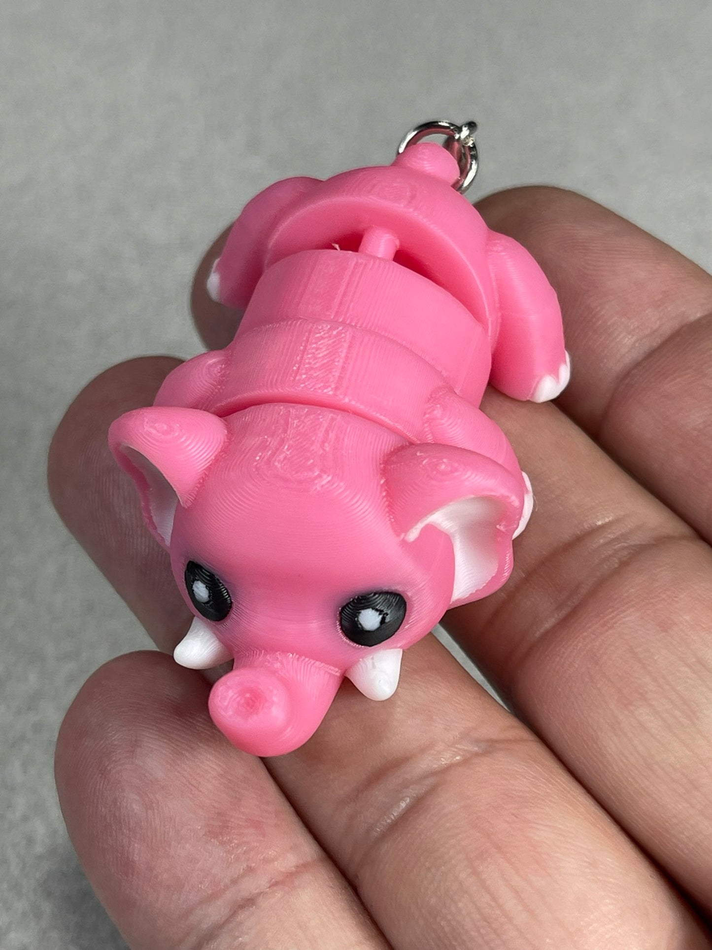 Poppy the Playful Elephant Keychain