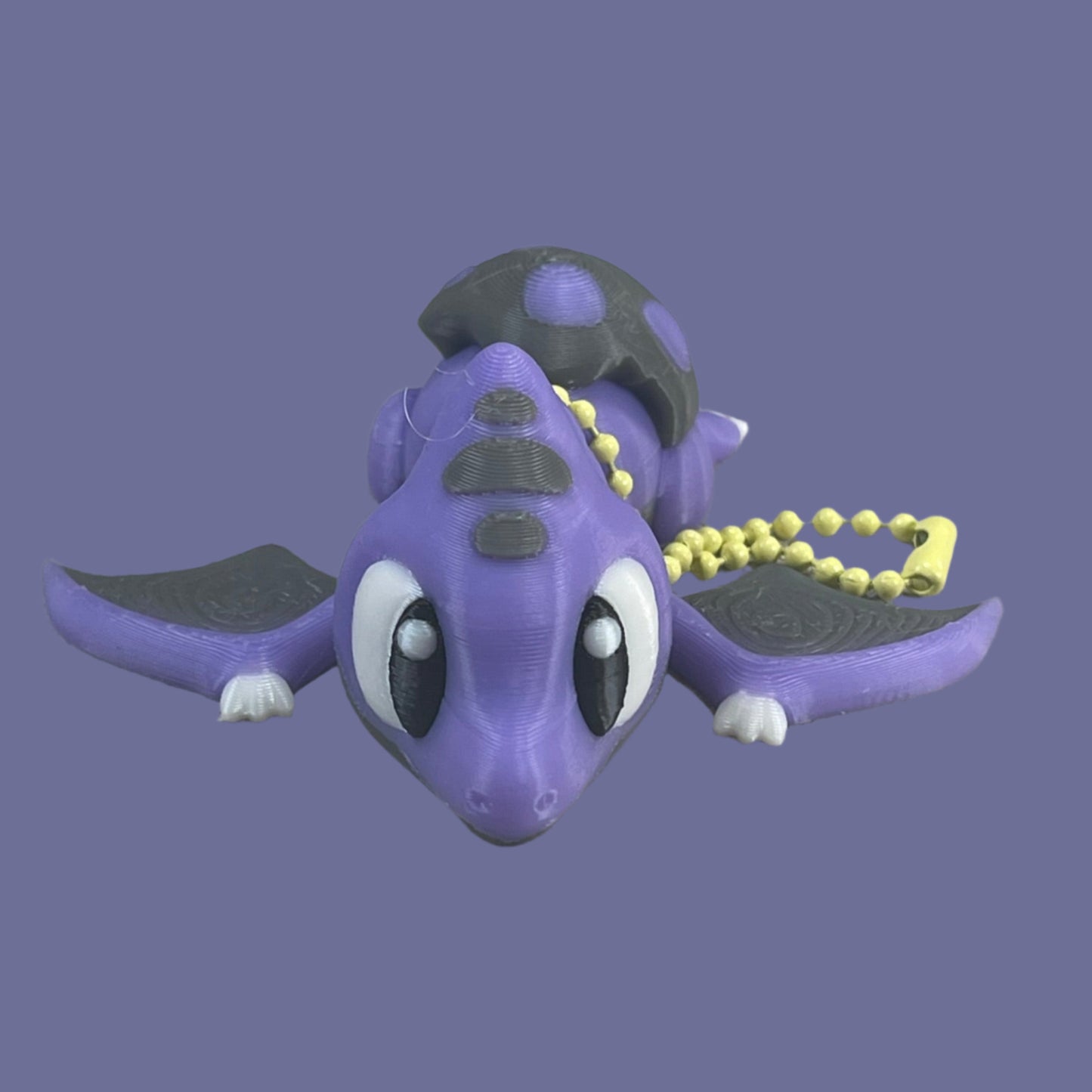 Lil' Purple Ptero Buddy - Whimsical Keychain