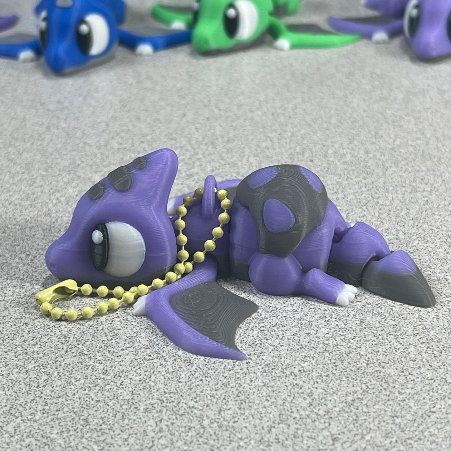 Lil' Purple Ptero Buddy - Whimsical Keychain