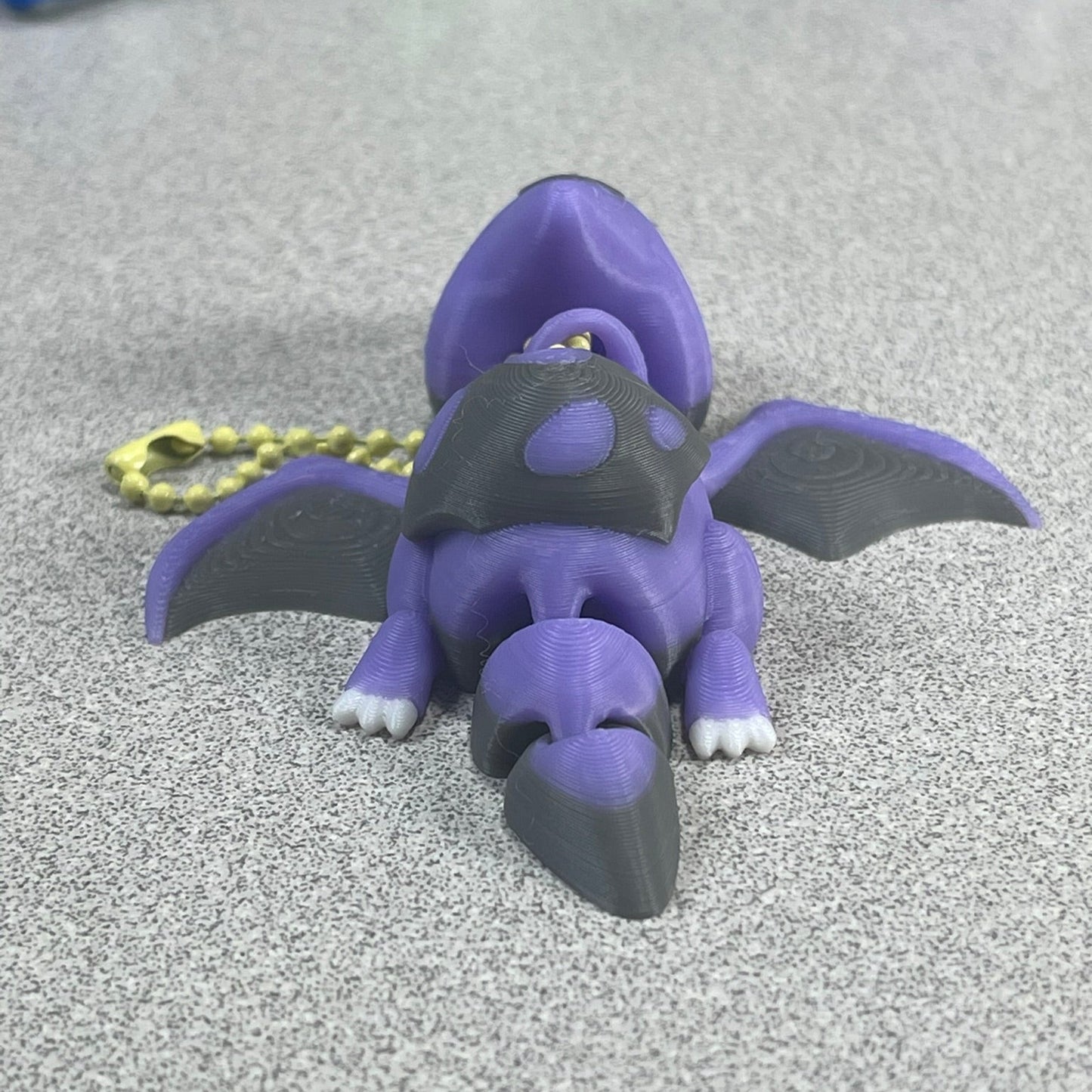 Lil' Purple Ptero Buddy - Whimsical Keychain