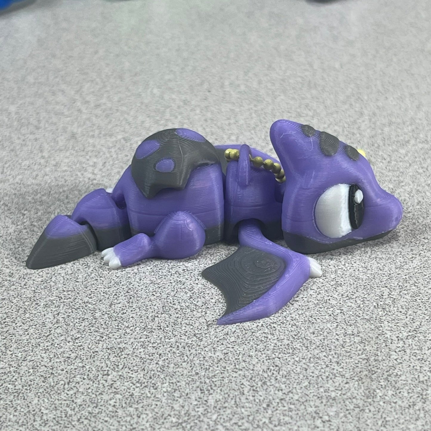 Lil' Purple Ptero Buddy - Whimsical Keychain