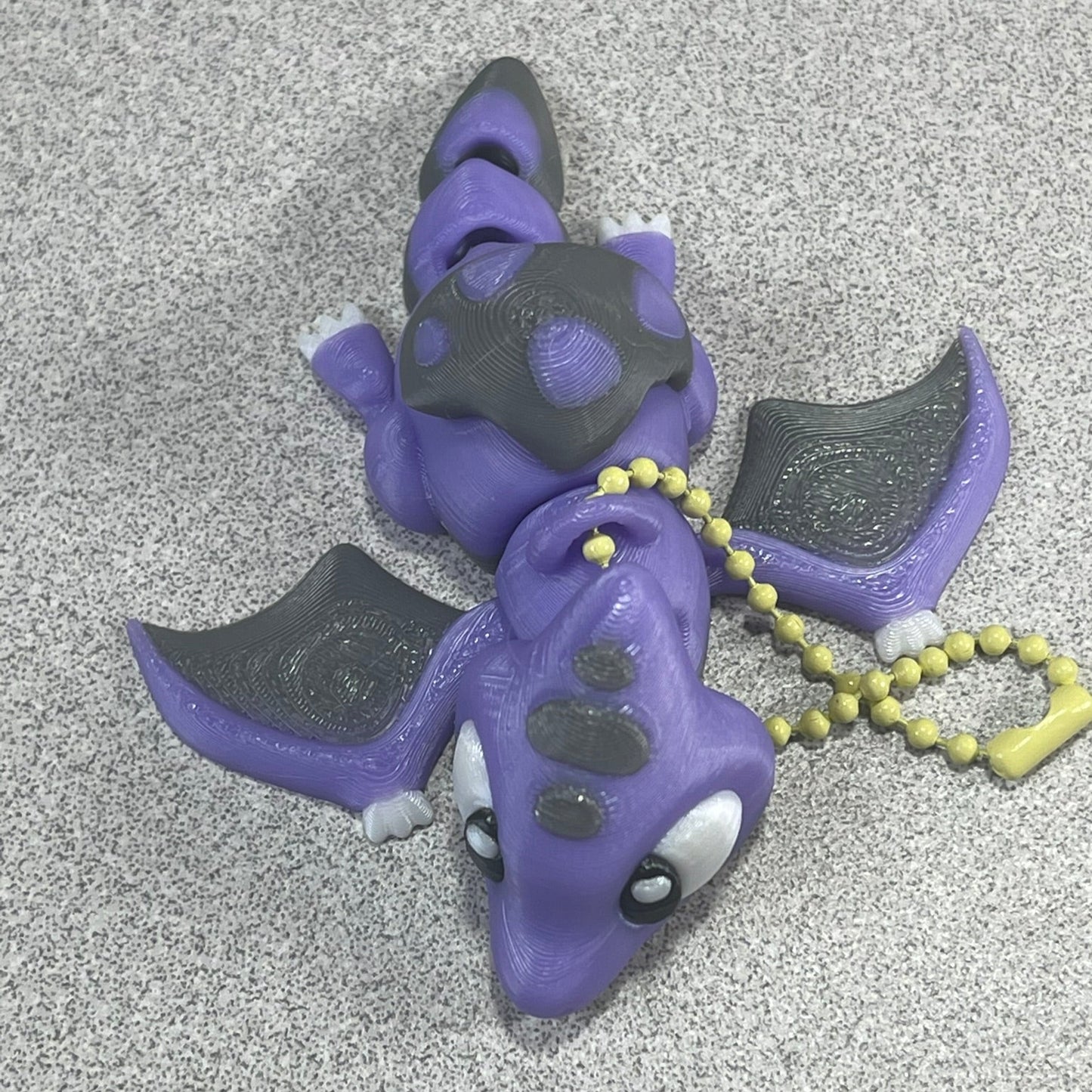 Lil' Purple Ptero Buddy - Whimsical Keychain