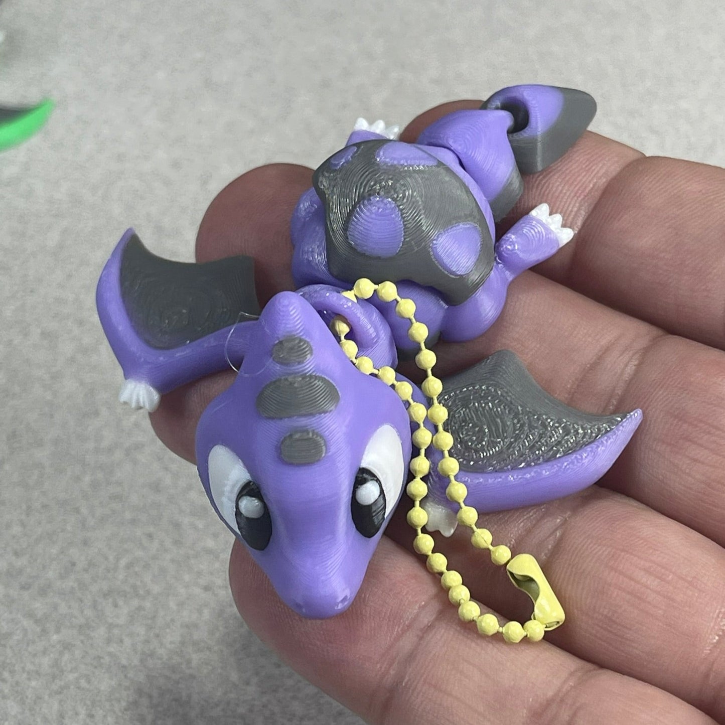 Lil' Purple Ptero Buddy - Whimsical Keychain