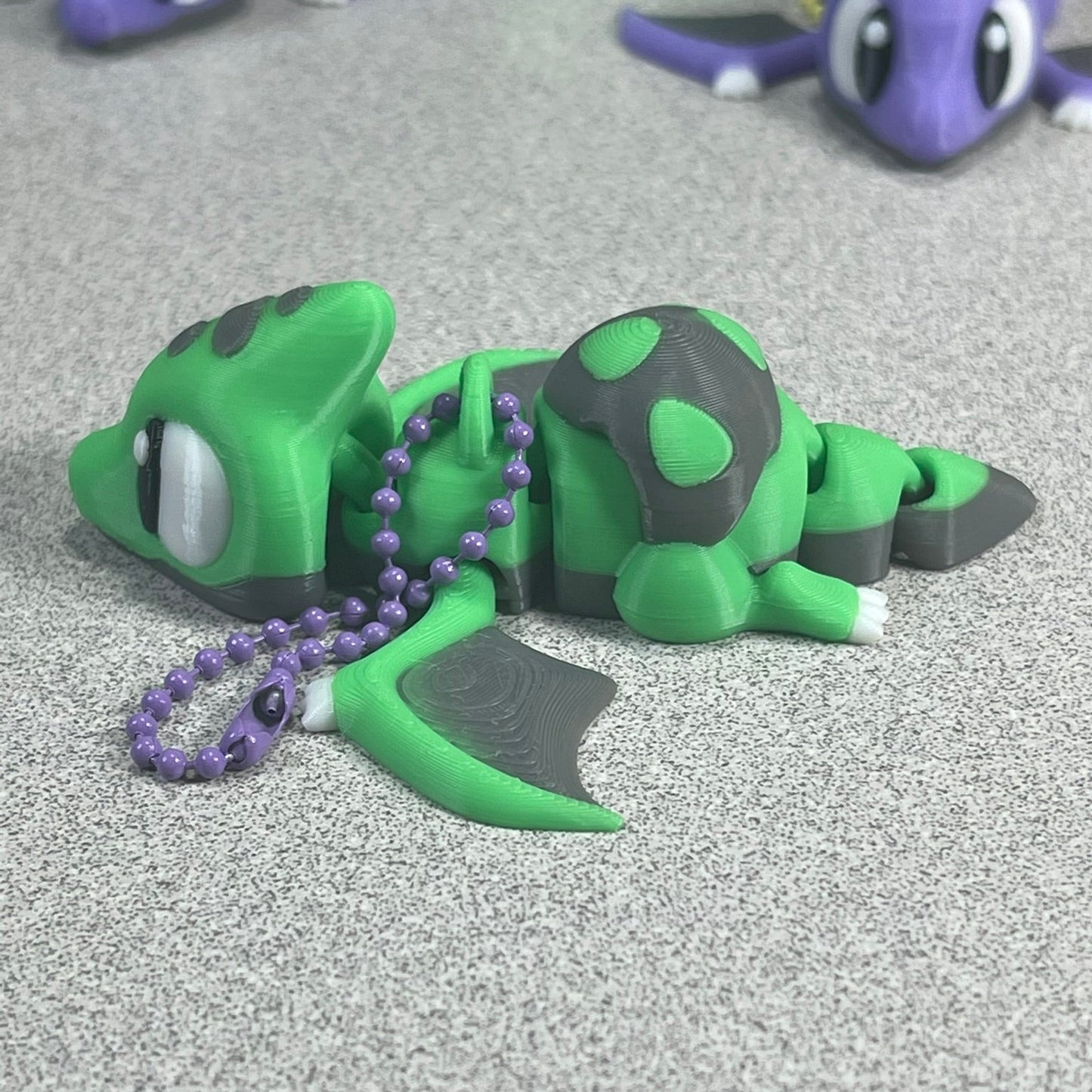 Dino Buddy: Adorable Green Pterodactyl Keychain