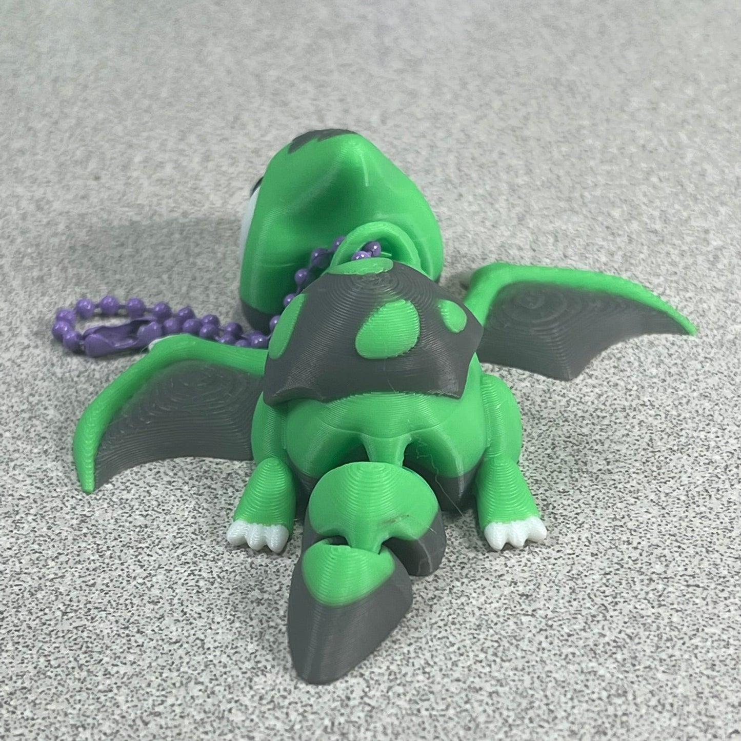 Dino Buddy: Adorable Green Pterodactyl Keychain