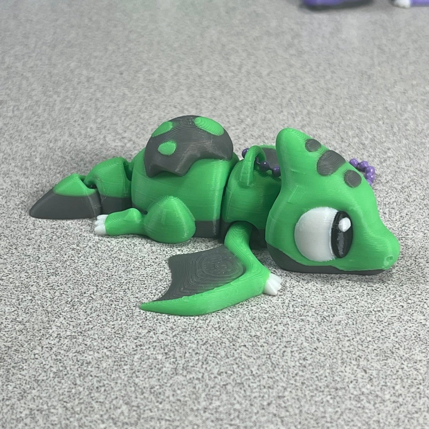 Dino Buddy: Adorable Green Pterodactyl Keychain