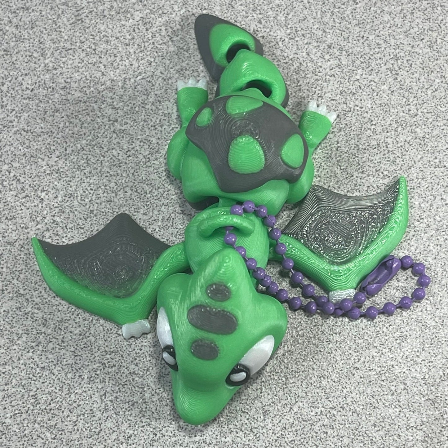 Dino Buddy: Adorable Green Pterodactyl Keychain