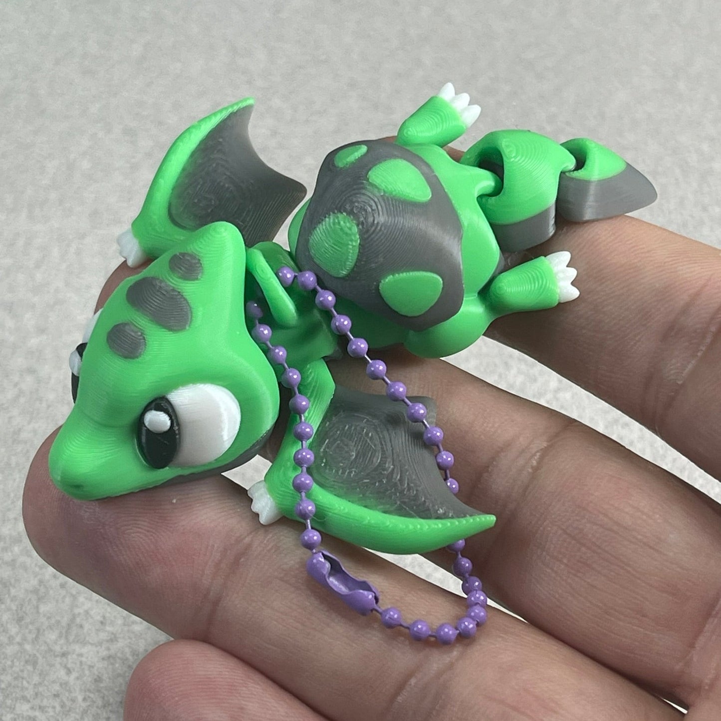 Dino Buddy: Adorable Green Pterodactyl Keychain