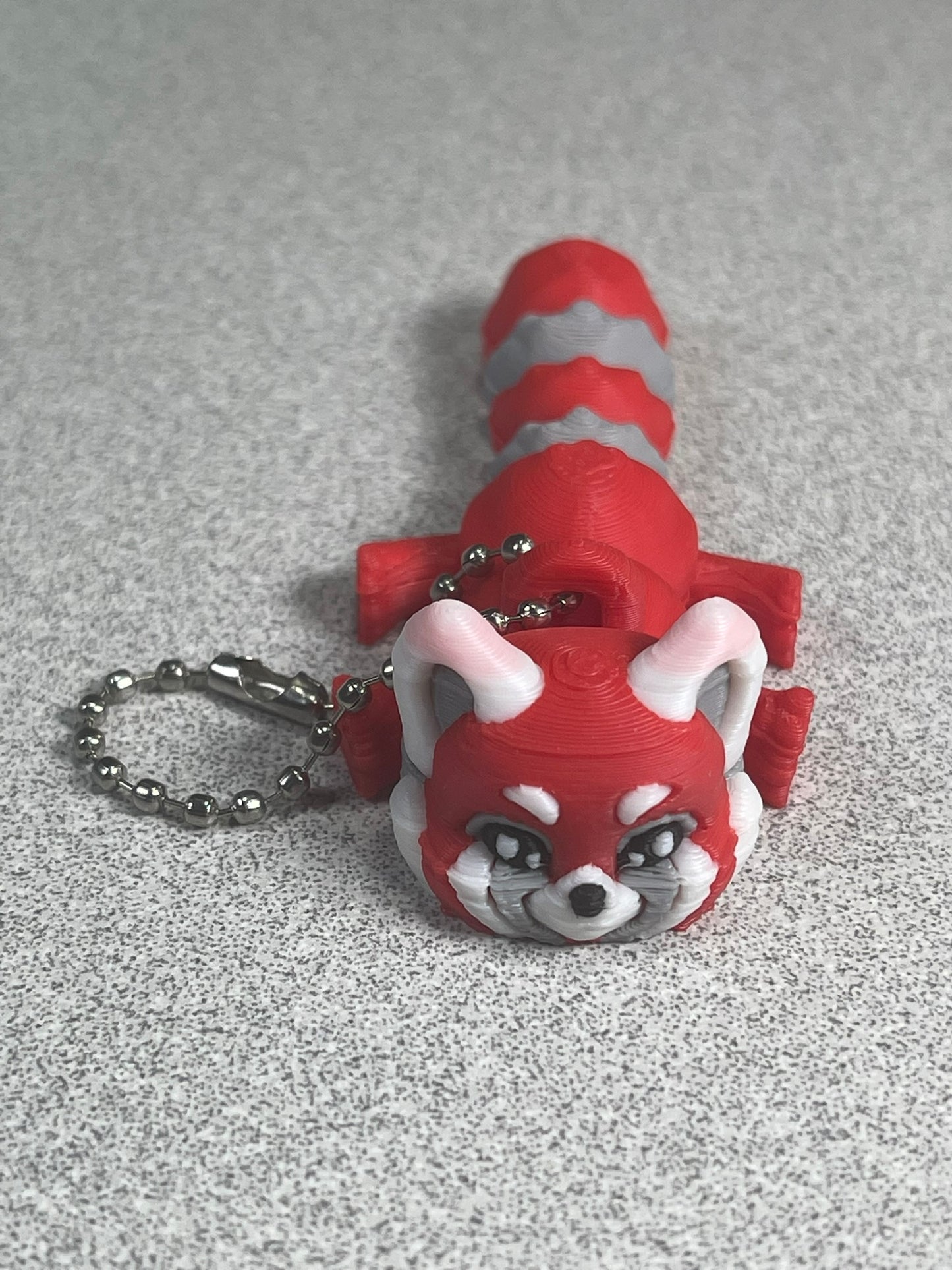 Cute Flexi Red Panda Keychain (Red Color)