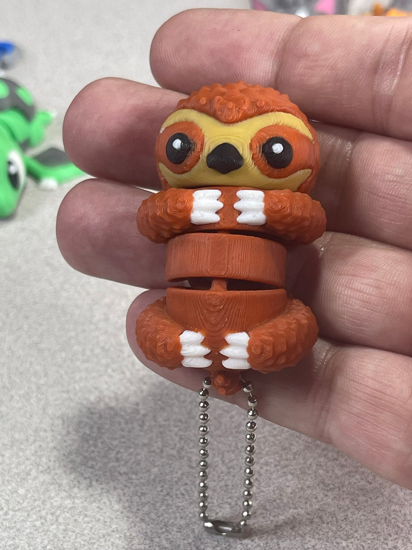 Silly Sloth Buddy Keychain