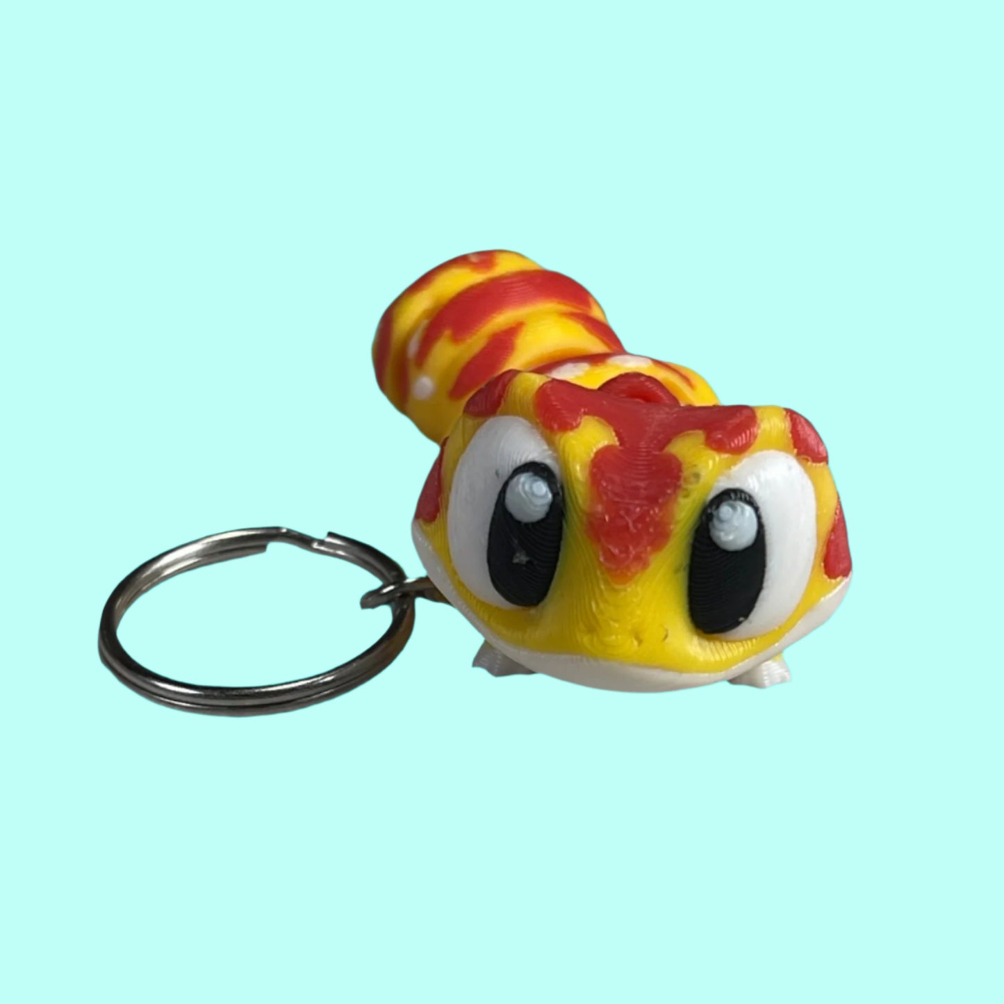 Wiggly Whimsy Gecko Keychain