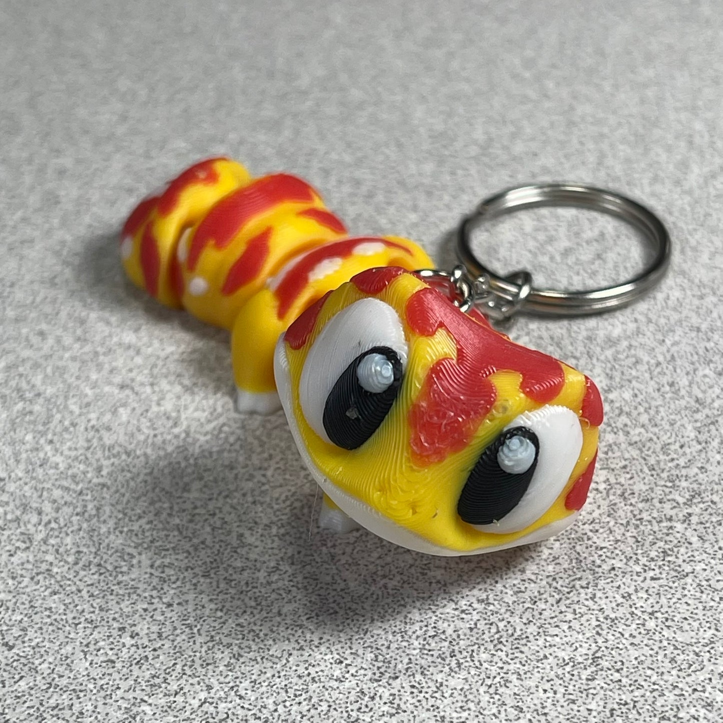 Wiggly Whimsy Gecko Keychain