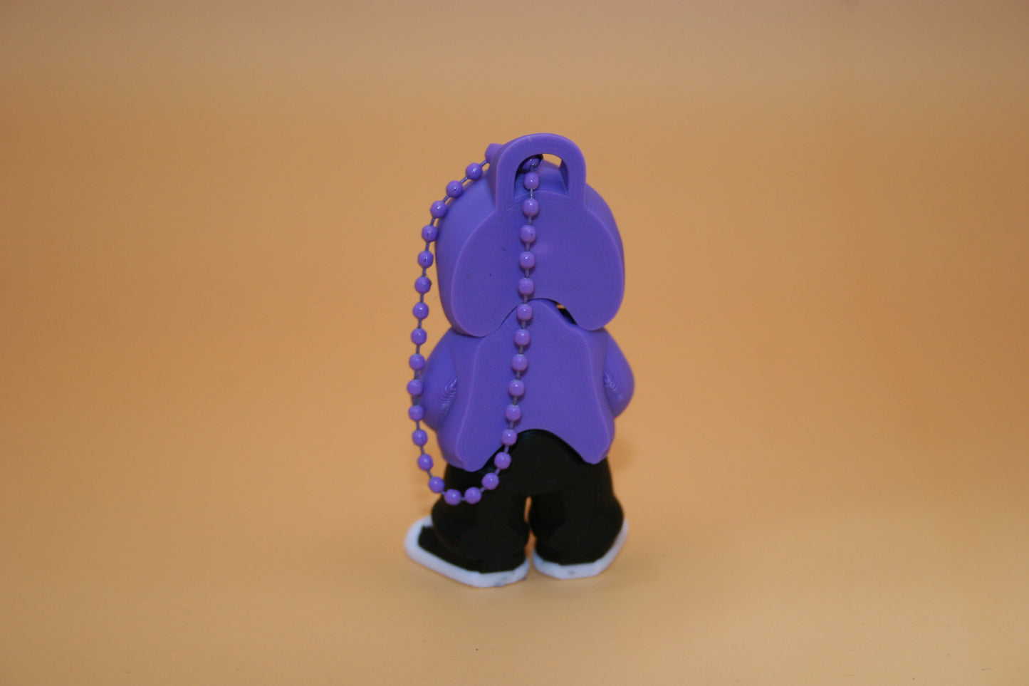 Playful Skelly in Hoodie Keychain