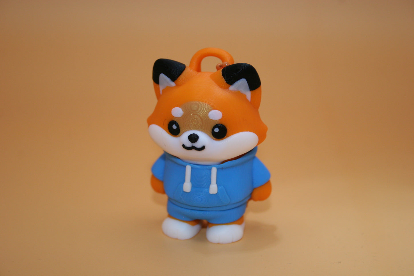 Cute Foxy in Hoodie Keychain
