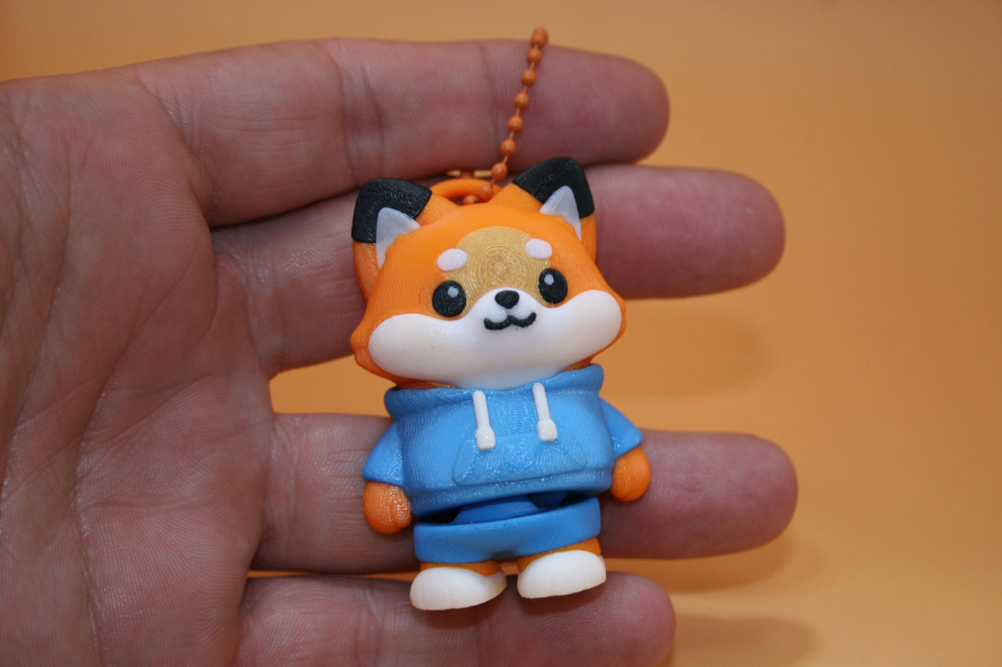 Cute Foxy in Hoodie Keychain