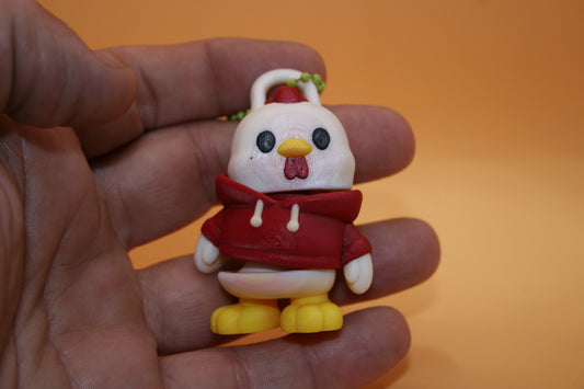 Dude Chicken Keychain