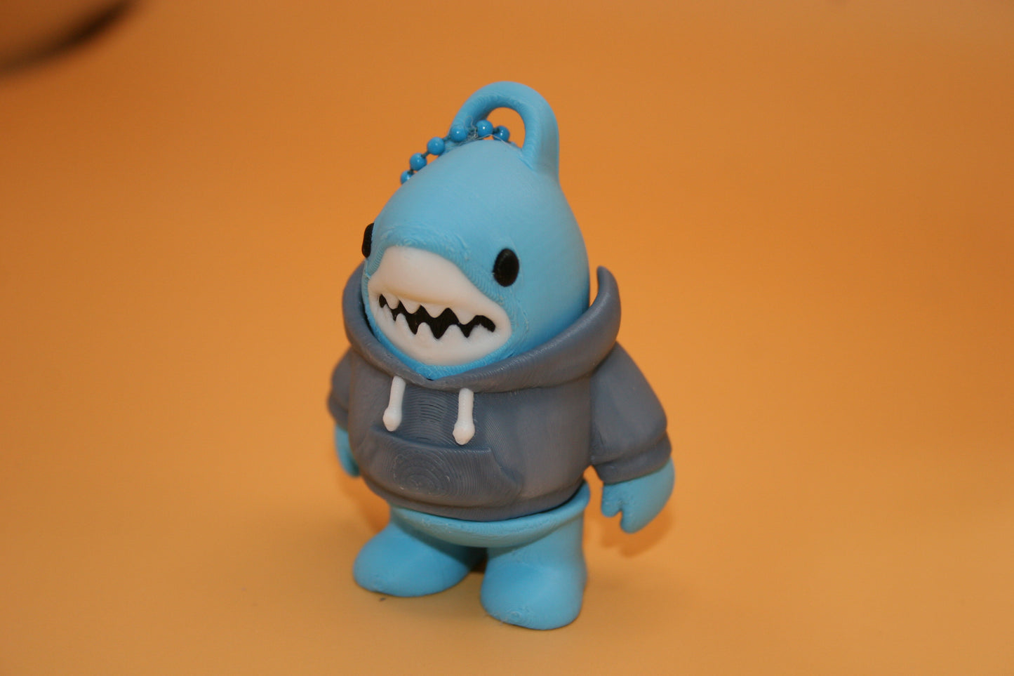Dude Shark in Hoodie Keychain