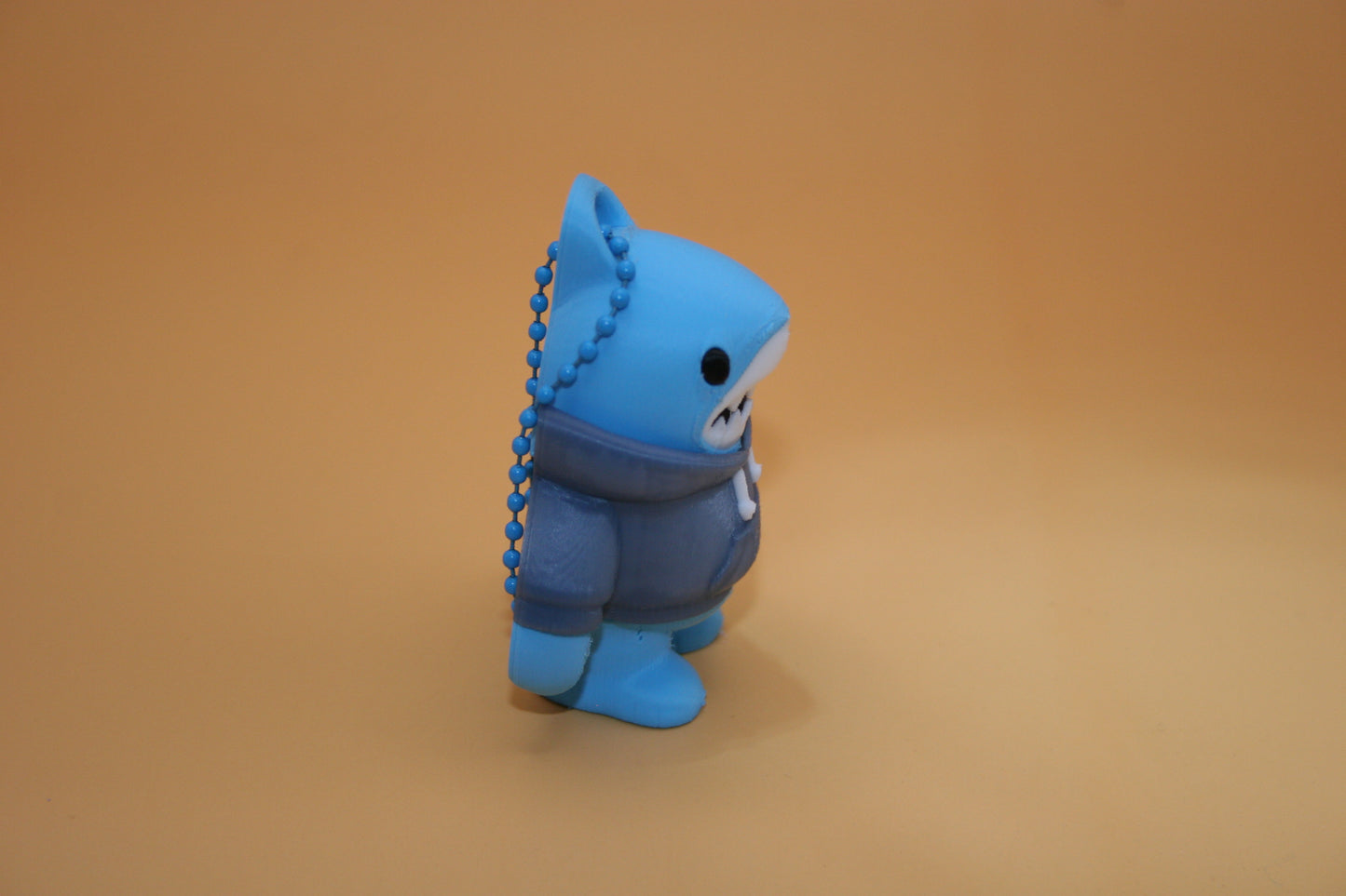 Dude Shark in Hoodie Keychain