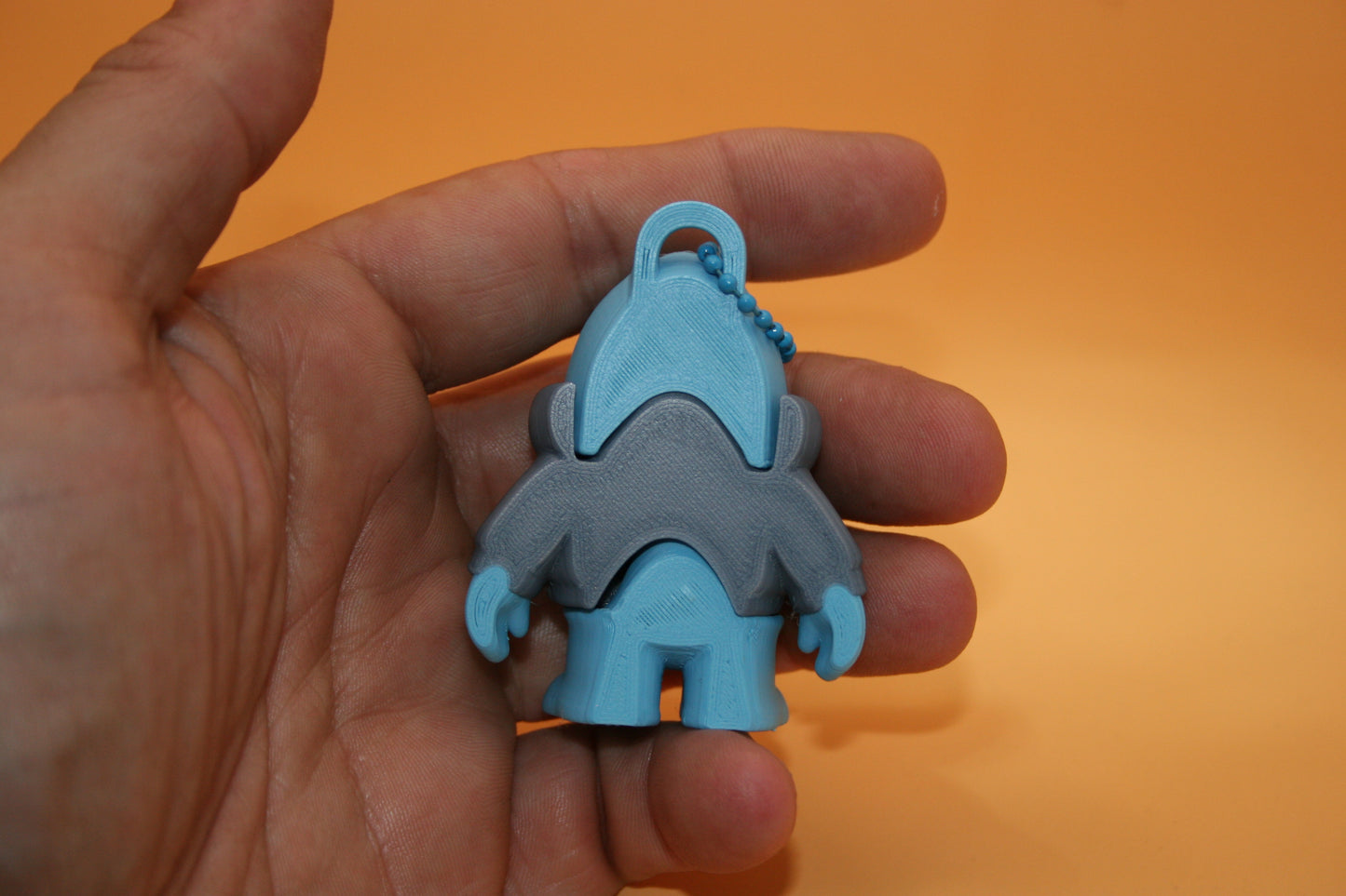 Dude Shark in Hoodie Keychain