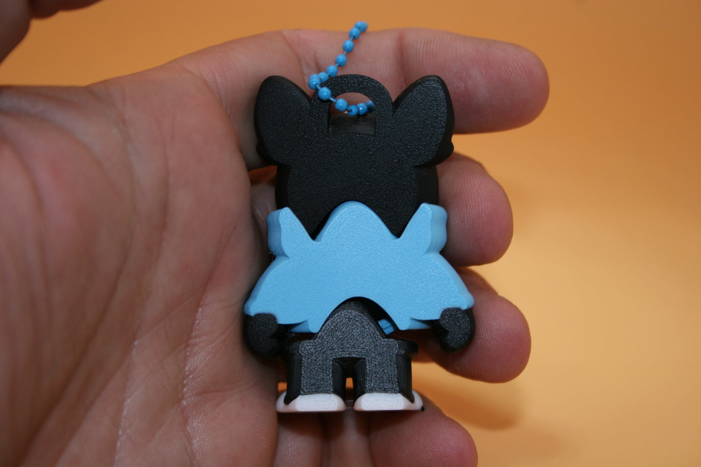 Dude Puppy in Blue Hoodie Keychain
