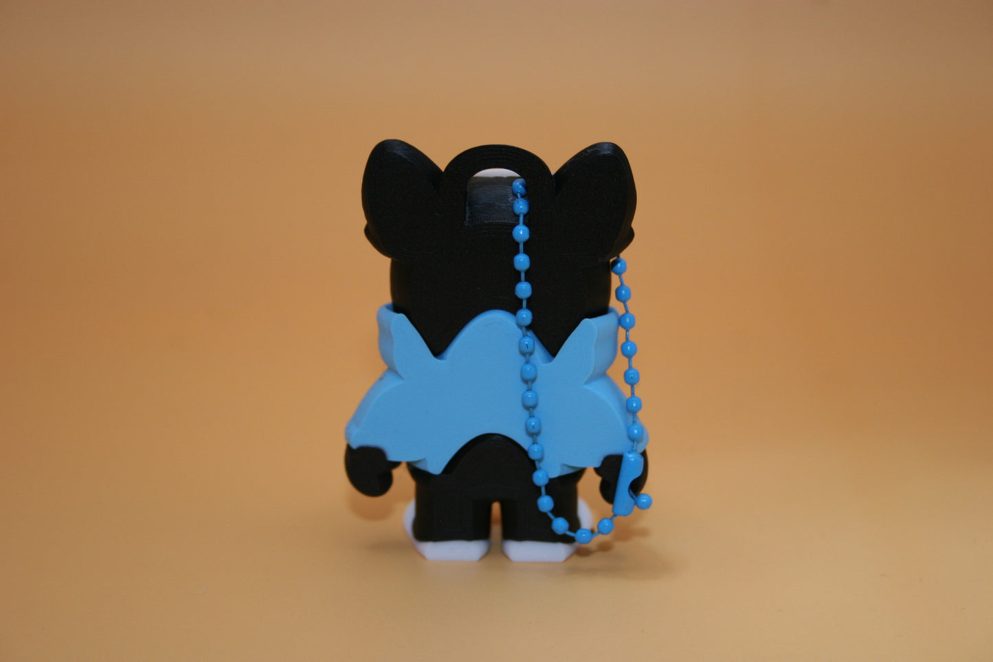 Dude Puppy in Blue Hoodie Keychain