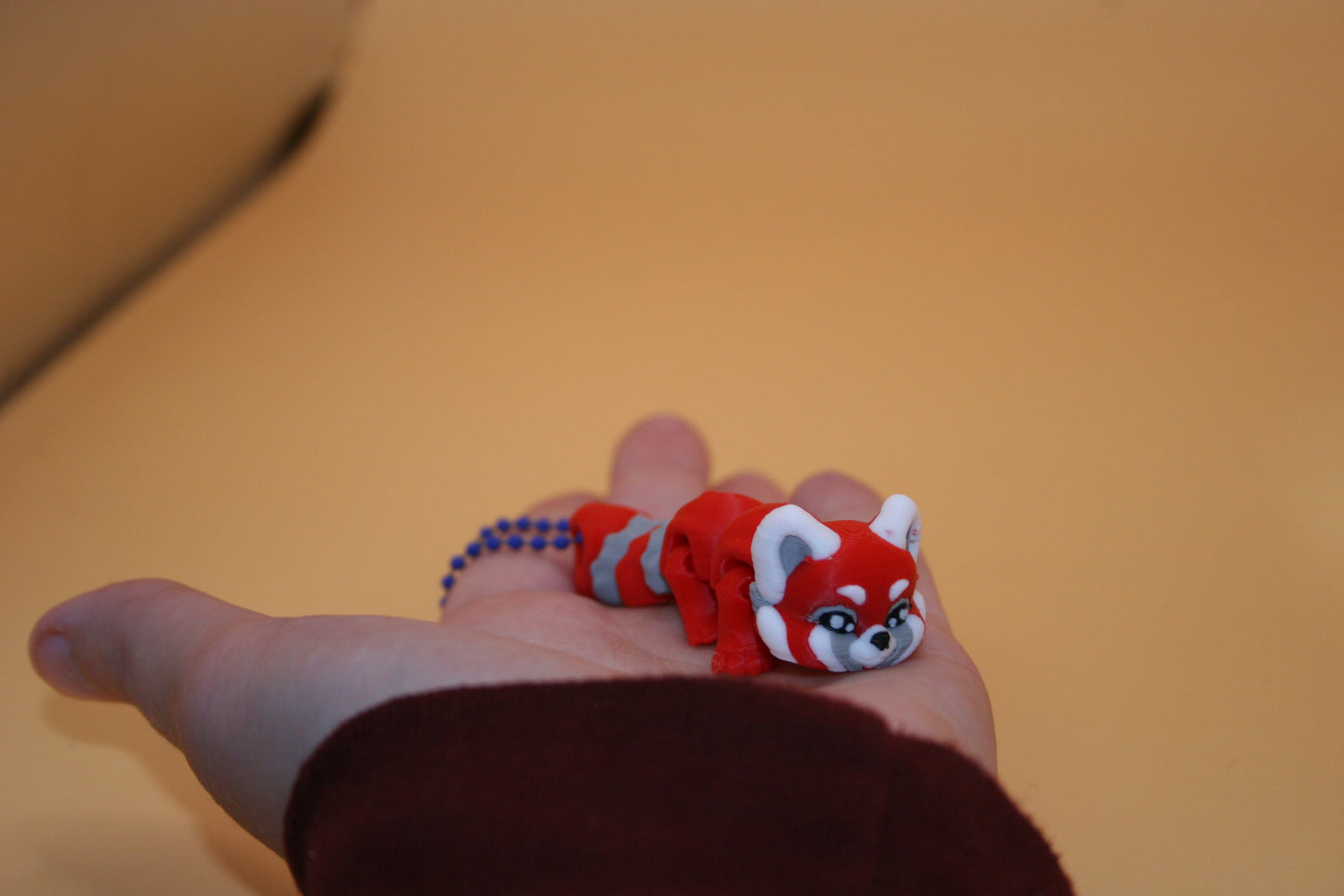 Cheery Flexi Red Panda Keychain - Your Cuddly Companion!