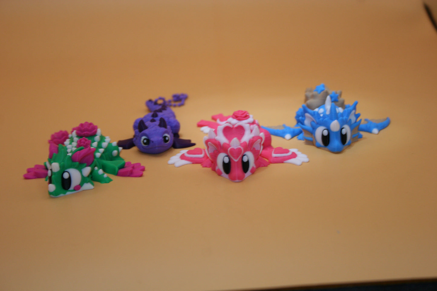 Purple Dragon Keychain