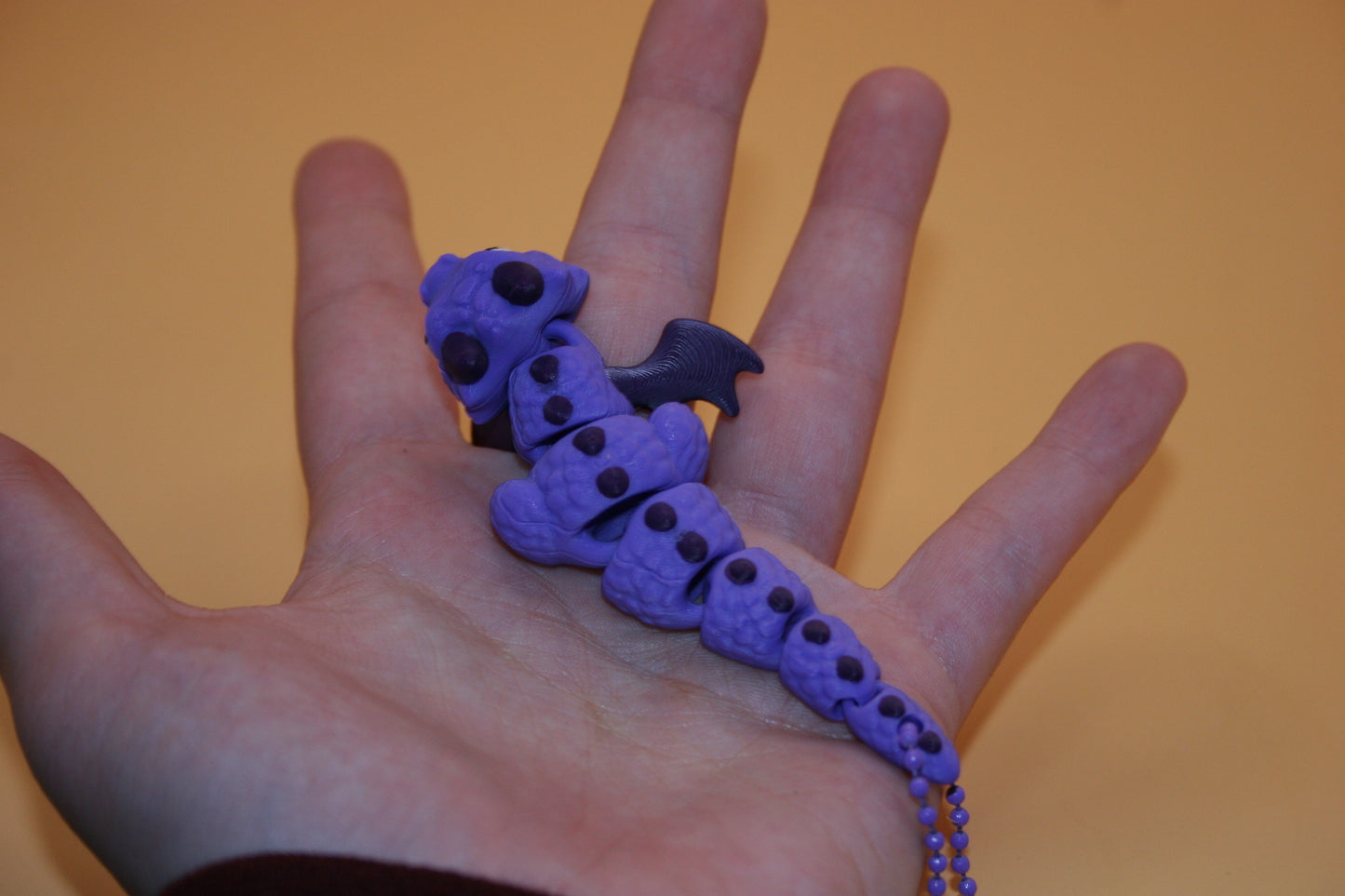 Purple Dragon Keychain