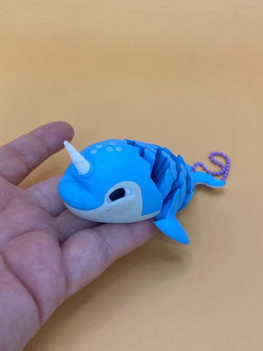 Cute Narwhal Keychain