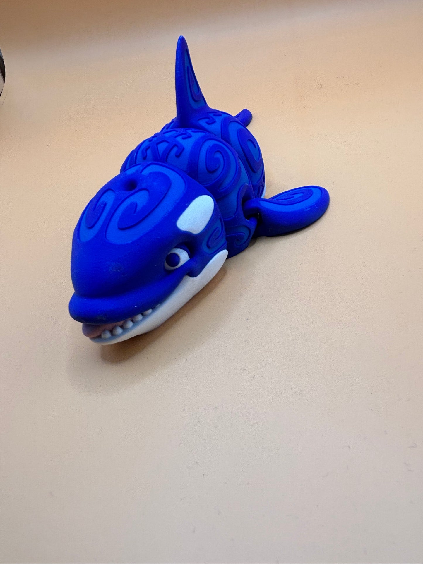 Whammy the tatted Blue Whale Fidget Figurine