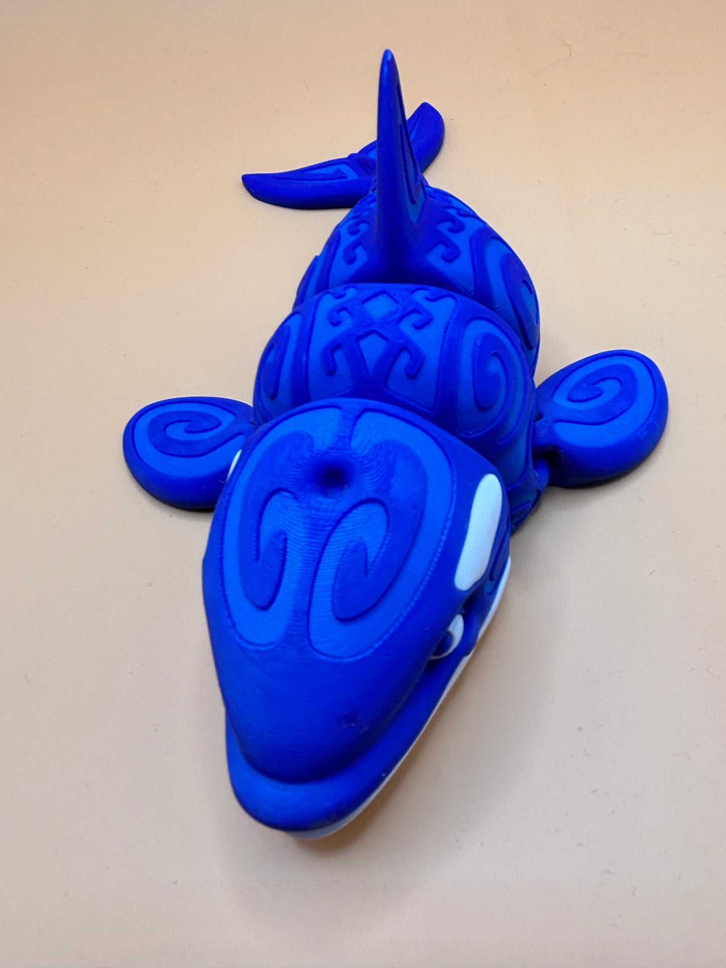 Whammy the tatted Blue Whale Fidget Figurine