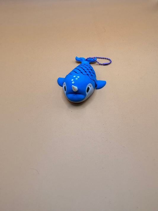 Marvin the Narwhal Keychain