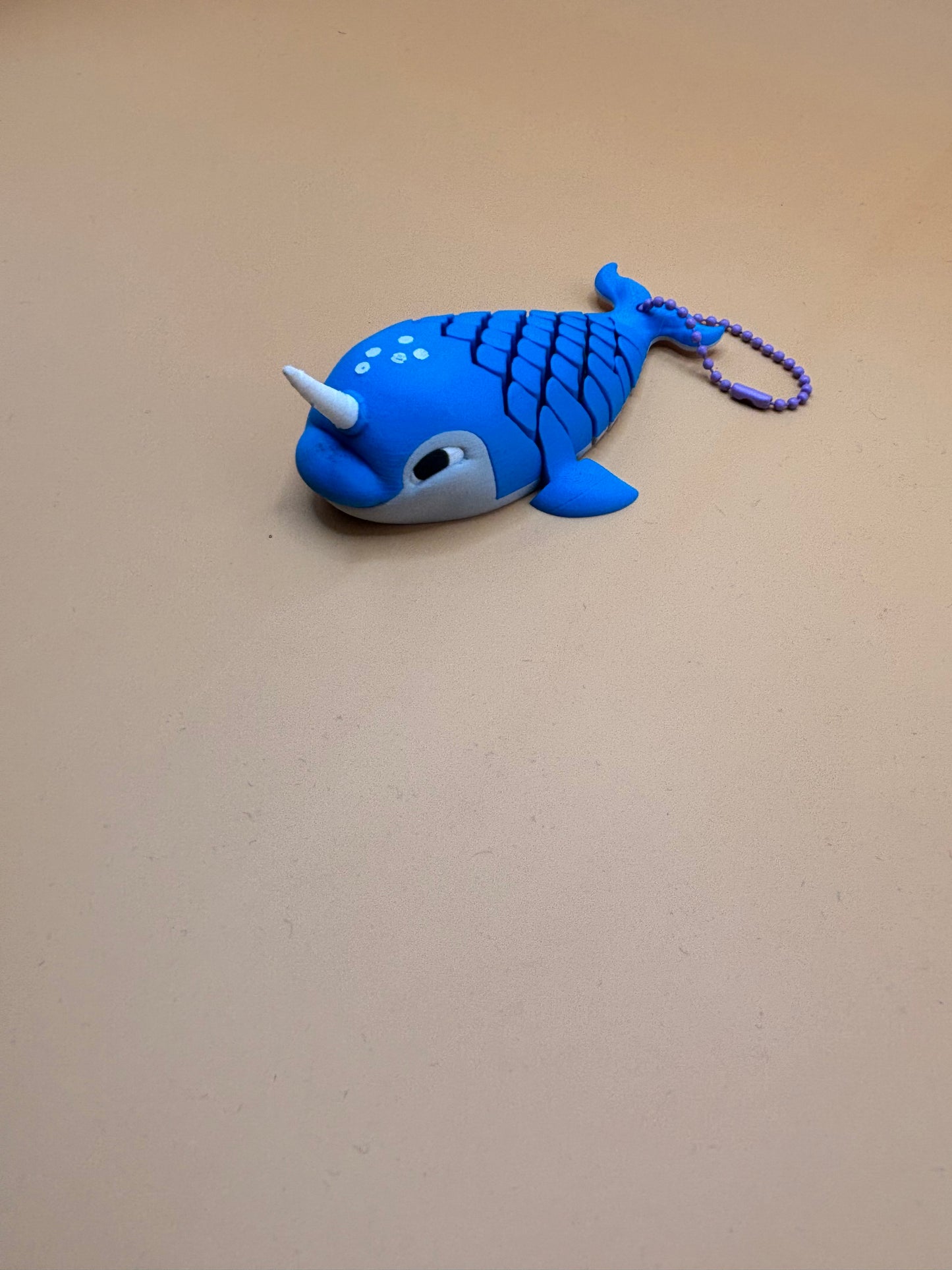 Marvin the Narwhal Keychain