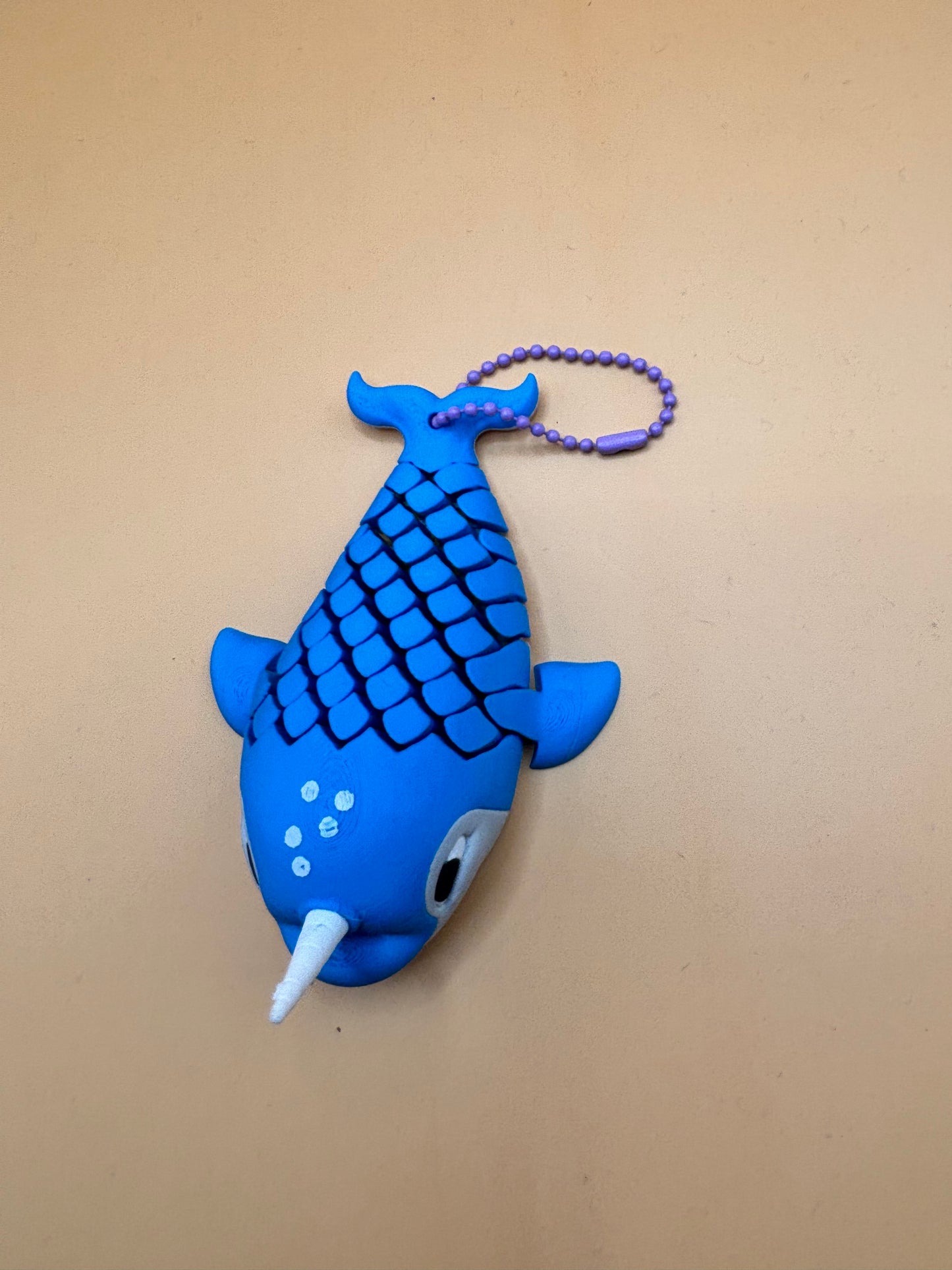 Marvin the Narwhal Keychain