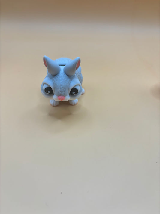 Hoppingly cute mini bunny fidget figurine