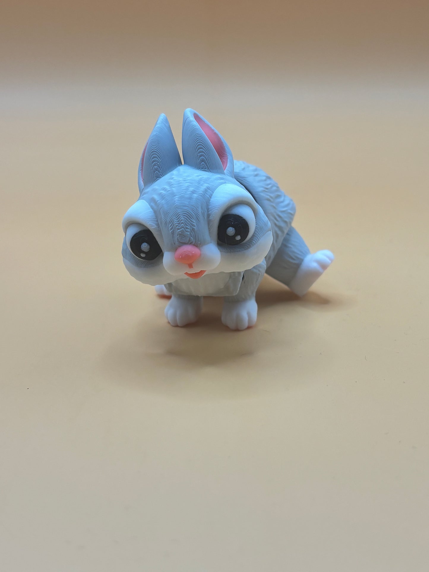 Hoppingly cute mini bunny fidget figurine