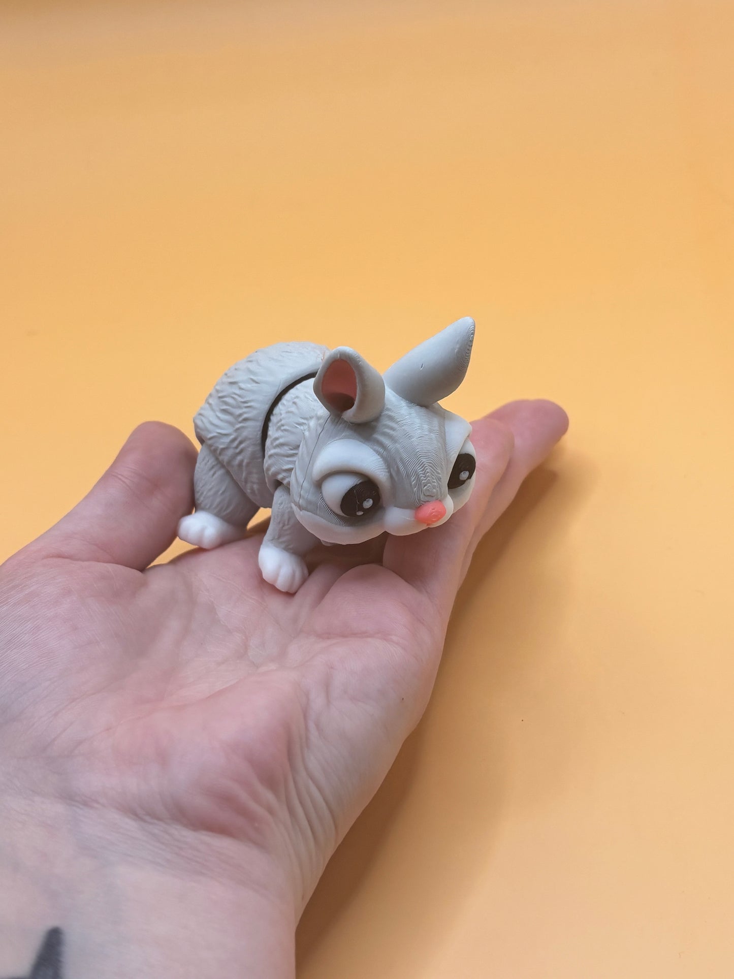 Hoppingly cute mini bunny fidget figurine